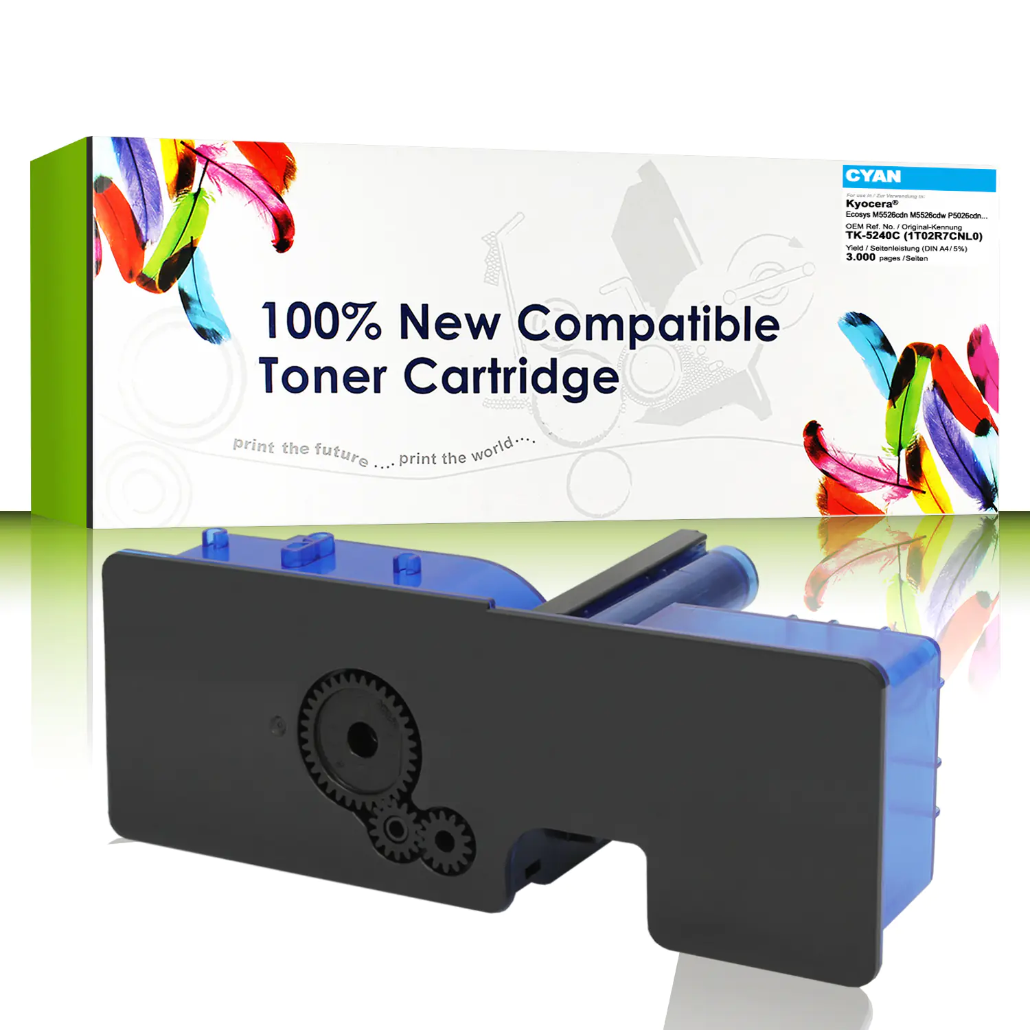 CartridgeWeb Toner kompatibel zu Kyocera/Mita 1T02R7CNL0 TK-5240 C Cyan 3.000 Seiten 1 Stück CartridgeWeb Toner kompatibel zu Kyocera/Mita 1T02R7CNL0 TK-5240 C Cyan 3.000 Seiten 1 Stück