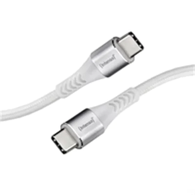 Intenso C315C - USB-Kabel - 24 pin USB-C (M) zu 24 pin USB-C (M) - USB 2.0 - 20 V - 3 A - 1.5 m - USB Power Delivery (60W) - weiß