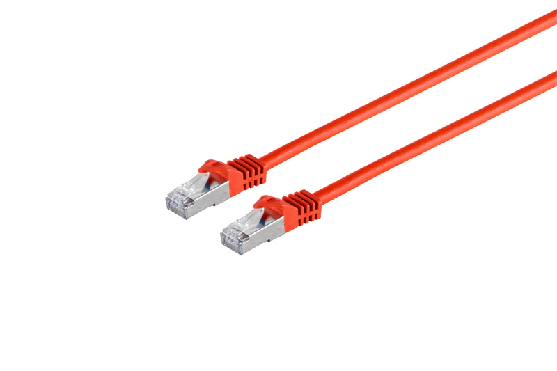 exertis Connect - Patch-Kabel - RJ-45 (M) zu RJ-45 (M) - 3 m - SFTP, PiMF - CAT 6a - halogenfrei, geformt, ohne Haken, verseilt - Rot exertis Connect - Patch-Kabel - RJ-45 (M) zu RJ-45 (M) - 3 m - SFTP, PiMF - CAT 6a - halogenfrei, geformt, ohne Haken, verseilt - Rot