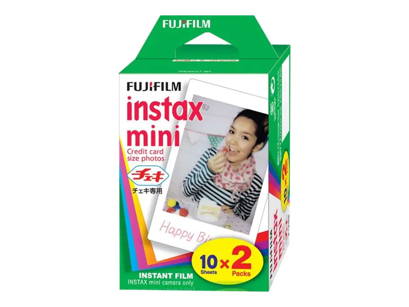 Fuji Instax Mini - Instant-Farbfilm - ISO 800 - 10 Belichtungen - 2 Kassetten