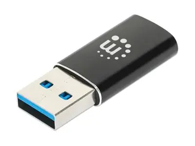 Manhattan USB-A auf USB-C Adapter USB 3.2 Gen 2 10Gbps - Adapter