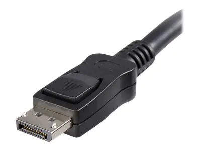 StarTech DisplayPort Kabel mit Verriegelung 7m (Stecker/Stecker) - dp (20 Pin) Kabel Schwarz - DisplayPort Audio- / Videokabel - DisplayPort-Kabel - DisplayPort (M) zu DisplayPort (M) - 7 m - eingerastet - Schwarz
