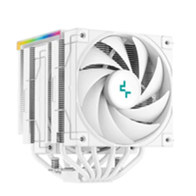 Deepcool AK620 Digital WH 6x Heat Pipe All Black Dual Tower Air Cooler Real-Time CPU Status - AMD S