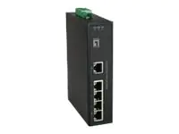 LevelOne IFS-0501 - Switch - 5 x 10/100 - an DIN-Schiene montierbar, Desktop, wandmontierbar - Gleichstrom