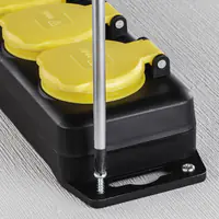 Hama - Steckdosenleiste - 230 V - 3500 Watt - Ausgangsanschlüsse: 2 (Stromversorgung) - 2 m - Schwarz