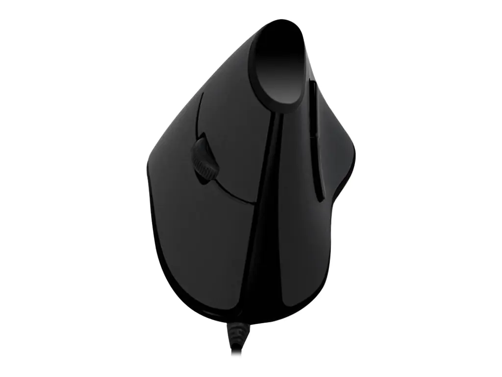 LogiLink Ergonomic Vertical - Vertikale Maus - optisch - 5 Tasten - kabelgebunden - USB - Schwarz