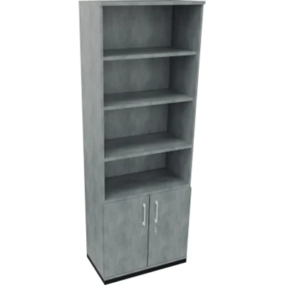 Kombischrank 2OH Tür 4OH Regal B800xT442xH2221mm an/Beton