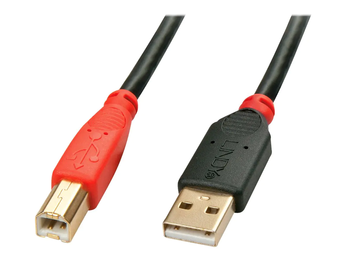 Lindy - USB-Kabel - USB (M) bis USB Typ B (M) - USB 2.0 - 15 m - aktiv Lindy - USB-Kabel - USB (M) bis USB Typ B (M) - USB 2.0 - 15 m - aktiv