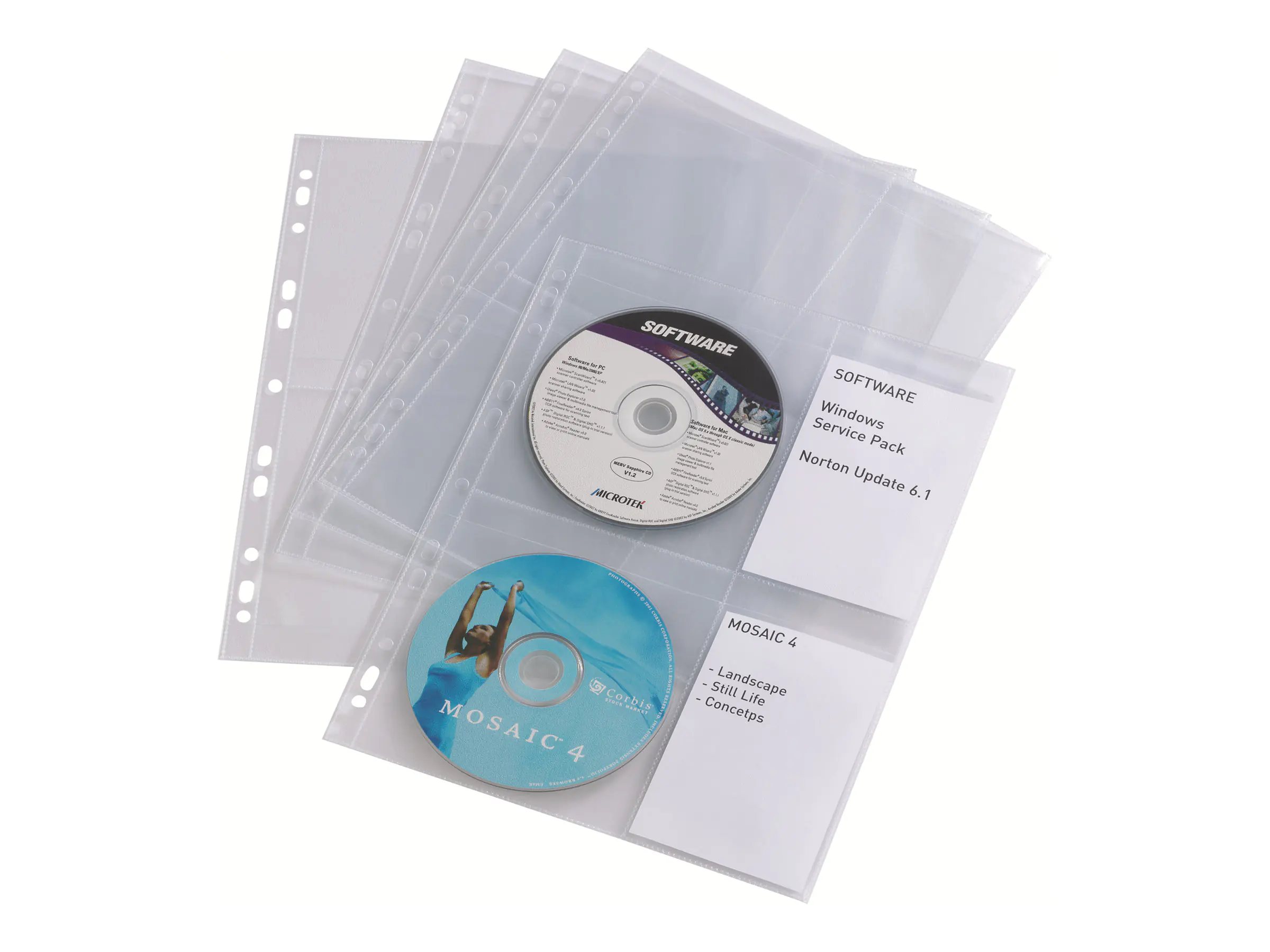 Durable CD/DVD Cover PP Beutel =10 Hüllen