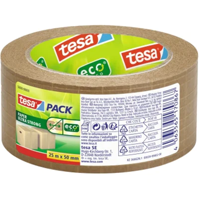 tesa® Packband tesapack® PAPER ULTRA STRONG 50 mm x 25 m (B x L) Naturkautschuk braun tesa® Packband tesapack® PAPER ULTRA STRONG 50 mm x 25 m (B x L) Naturkautschuk braun