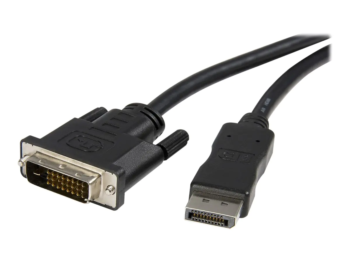 StarTech 3m DisplayPort auf DVI Adapter Konverter Kabel / DP zu DVI (Stecker/Stecker) max. Auflösung 1920x1200/ 1080p - DisplayPort-Kabel - DisplayPort (M) zu DVI-D (M) - 3 m - Schwarz - für P/N: DPPNLFM3, DPPNLFM3PW StarTech 3m DisplayPort auf DVI Adapter Konverter Kabel / DP zu DVI (Stecker/Stecker) max. Auflösung 1920x1200/ 1080p - DisplayPort-Kabel - DisplayPort (M) zu DVI-D (M) - 3 m - Schwarz - für P/N: DPPNLFM3, DPPNLFM3PW