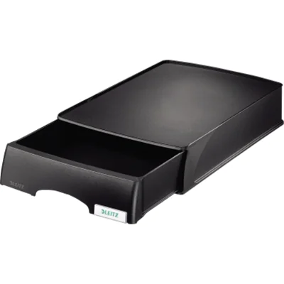 Leitz Briefablage Plus 52100095 DIN A4 stapelbar PS schwarz Leitz Briefablage Plus 52100095 DIN A4 stapelbar PS schwarz
