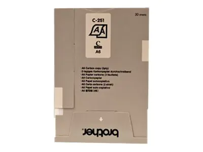 Brother Kohlepapier C251S A6 105 x 148 mm Doppelpack Brother Kohlepapier C251S A6 105 x 148 mm Doppelpack