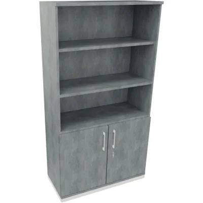 Kombischrank 2OH Tür 3OH Regal B1000xT442xH1869mm ws/Beton Kombischrank 2OH Tür 3OH Regal B1000xT442xH1869mm ws/Beton