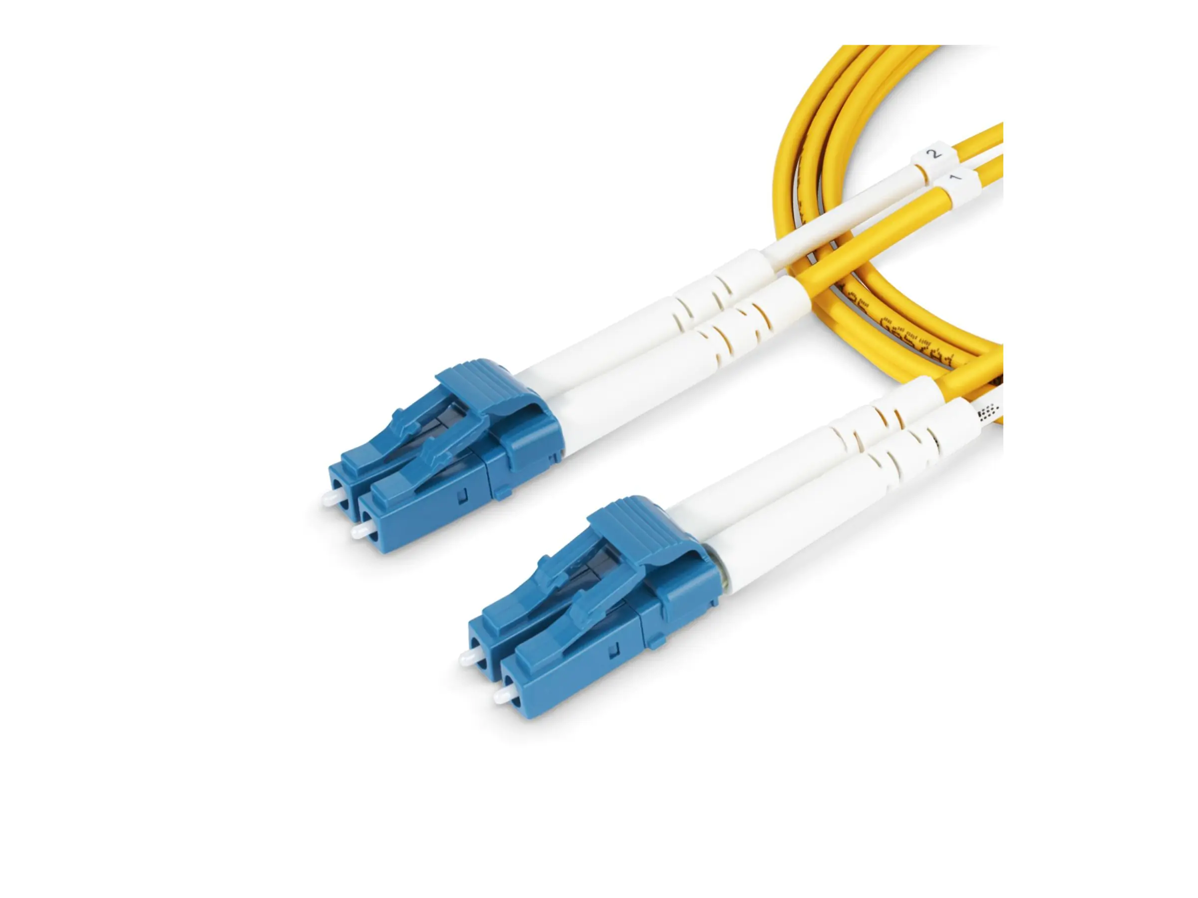 StarTech.com 2m (6.6ft) LC to LC (UPC) OS2 Single Mode Duplex Fiber Optic Cable, 9/125µm, Laser Opt StarTech.com 2m (6.6ft) LC to LC (UPC) OS2 Single Mode Duplex Fiber Optic Cable, 9/125µm, Laser Opt