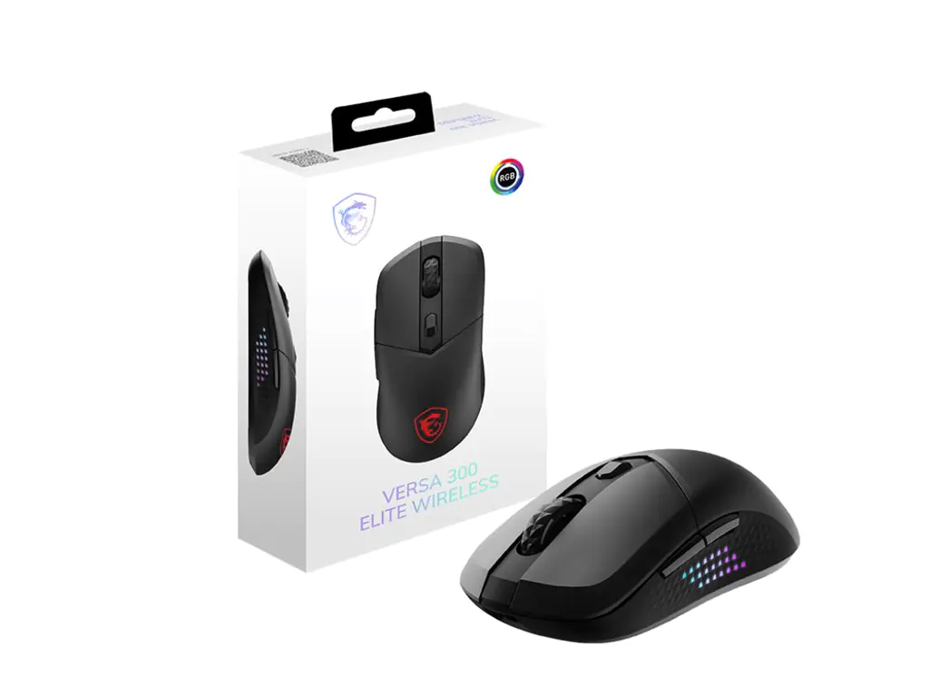 MSI VERSA 300 Elite W WIRELESS Gaming Maus
