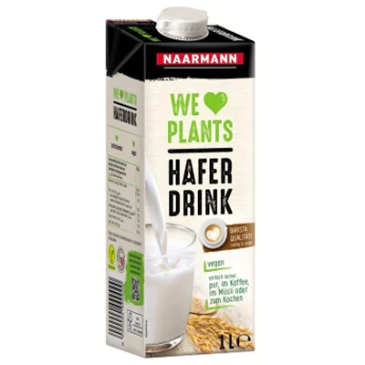 NAARMANN Pflanzendrink Hafer TetraPak 12 x 1 l/Pack. NAARMANN Pflanzendrink Hafer TetraPak 12 x 1 l/Pack.