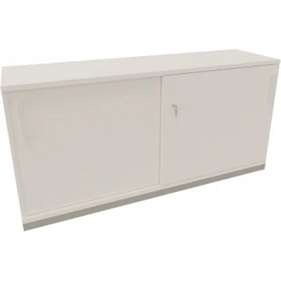 Schiebetürenschrank 2OH B1600xT442xH781mm si/Weiß Schiebetürenschrank 2OH B1600xT442xH781mm si/Weiß