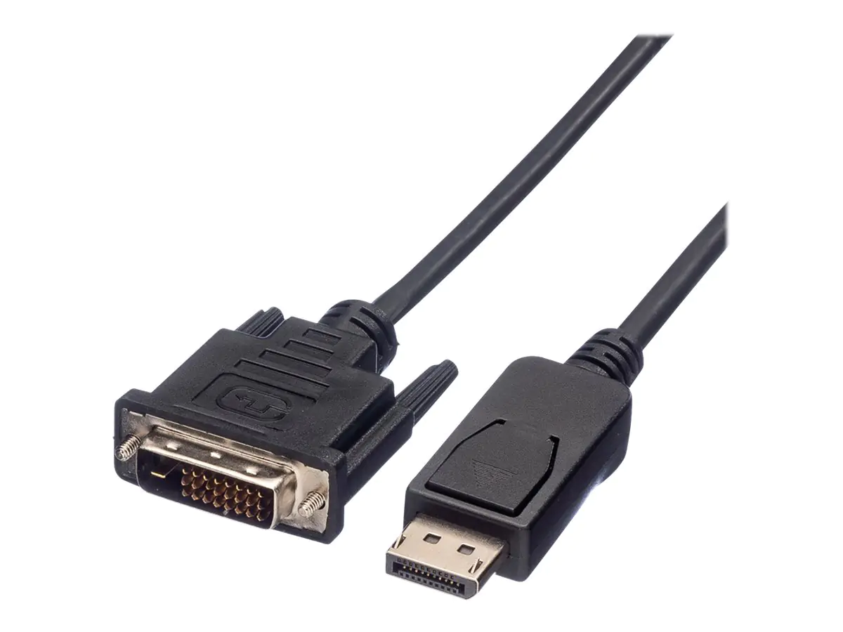 VALUE - Adapterkabel - Dual Link - DisplayPort (M) zu DVI-D (M) - DisplayPort 1.1 - 1.5 m - halogenfrei - Schwarz VALUE - Adapterkabel - Dual Link - DisplayPort (M) zu DVI-D (M) - DisplayPort 1.1 - 1.5 m - halogenfrei - Schwarz