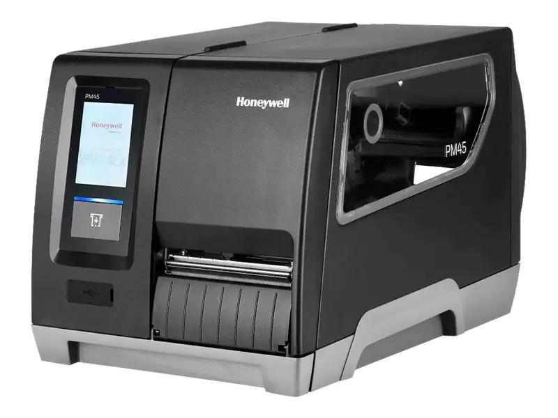 Honeywell PM45 - Etikettendrucker - Thermotransfer - Rolle (11,4 cm) - 406 dpi - bis zu 250 mm/Sek. - USB 2.0, seriell, Gigabit LAN, USB 2.0-Host - Rückspulgerät