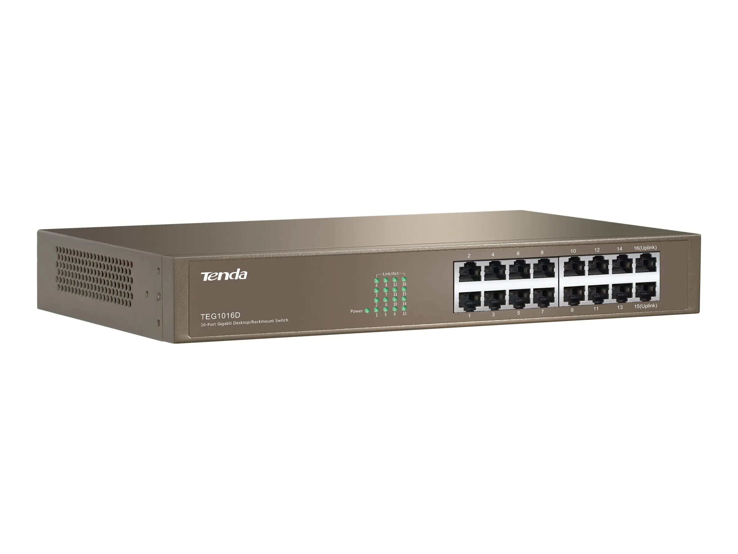 Tenda TEG1016D - Switch - unmanaged - 16 x 10/100/1000