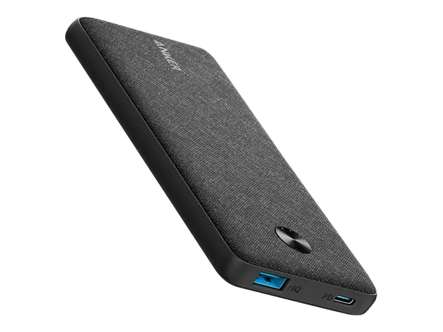 Anker PowerCore III Sense 10K - Powerbank - 10000 mAh - 18 Watt - IQ - 2 Ausgabeanschlussstellen (USB, USB-C) - Schwarz