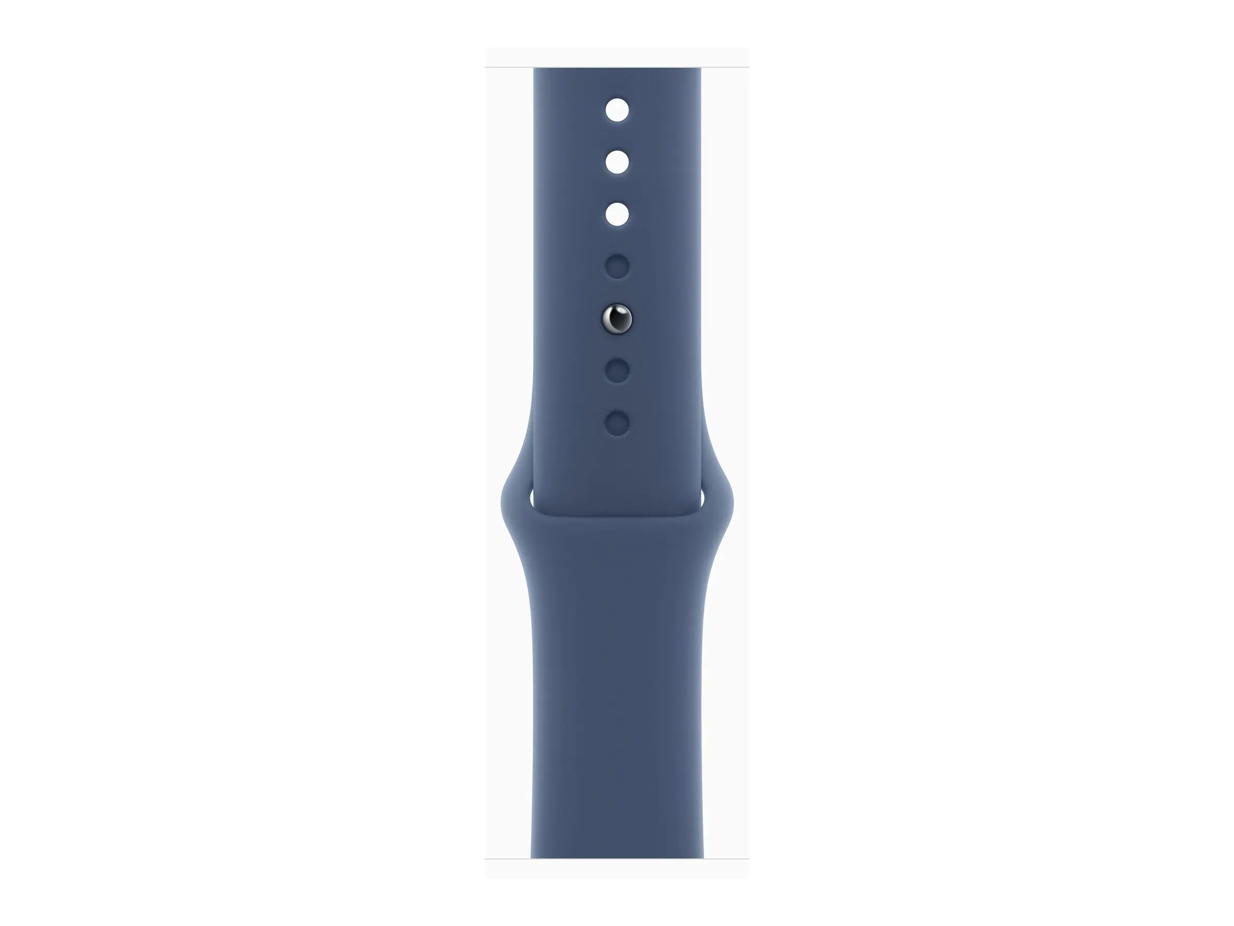 Apple Watch Series 10 (GPS) - 46 mm - Aluminium, Silber - intelligente Uhr mit Sportband - Flouroelastomer - denim - Bandgröße: M/L - 64 GB - Wi-Fi 4, UWB, Bluetooth - 36.4 g