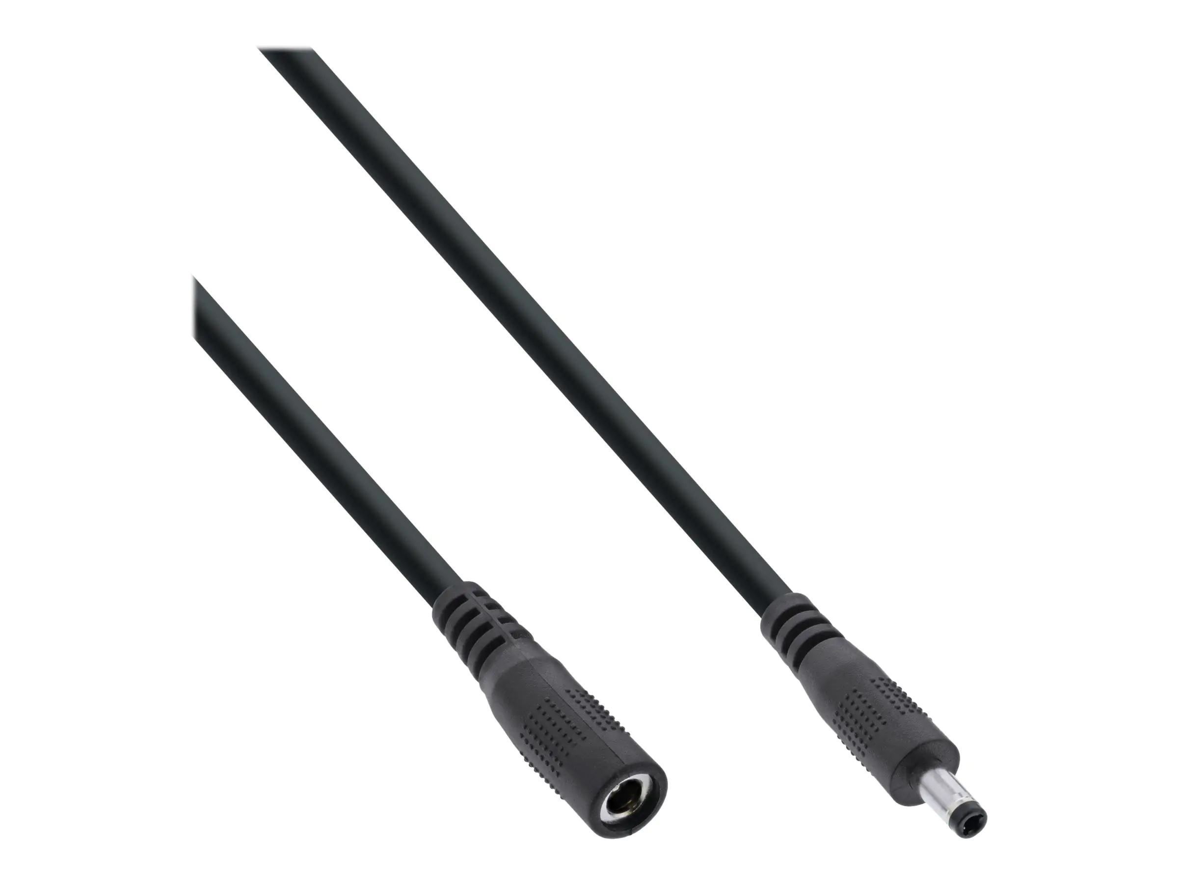 InLine - Spannungsversorgungs-Verlängerungskabel - DC-Buchse 4,0 mm (W) zu Gleichstromstecker 1,7 mm (M) - 12 - 24 V - 1 m - Schwarz