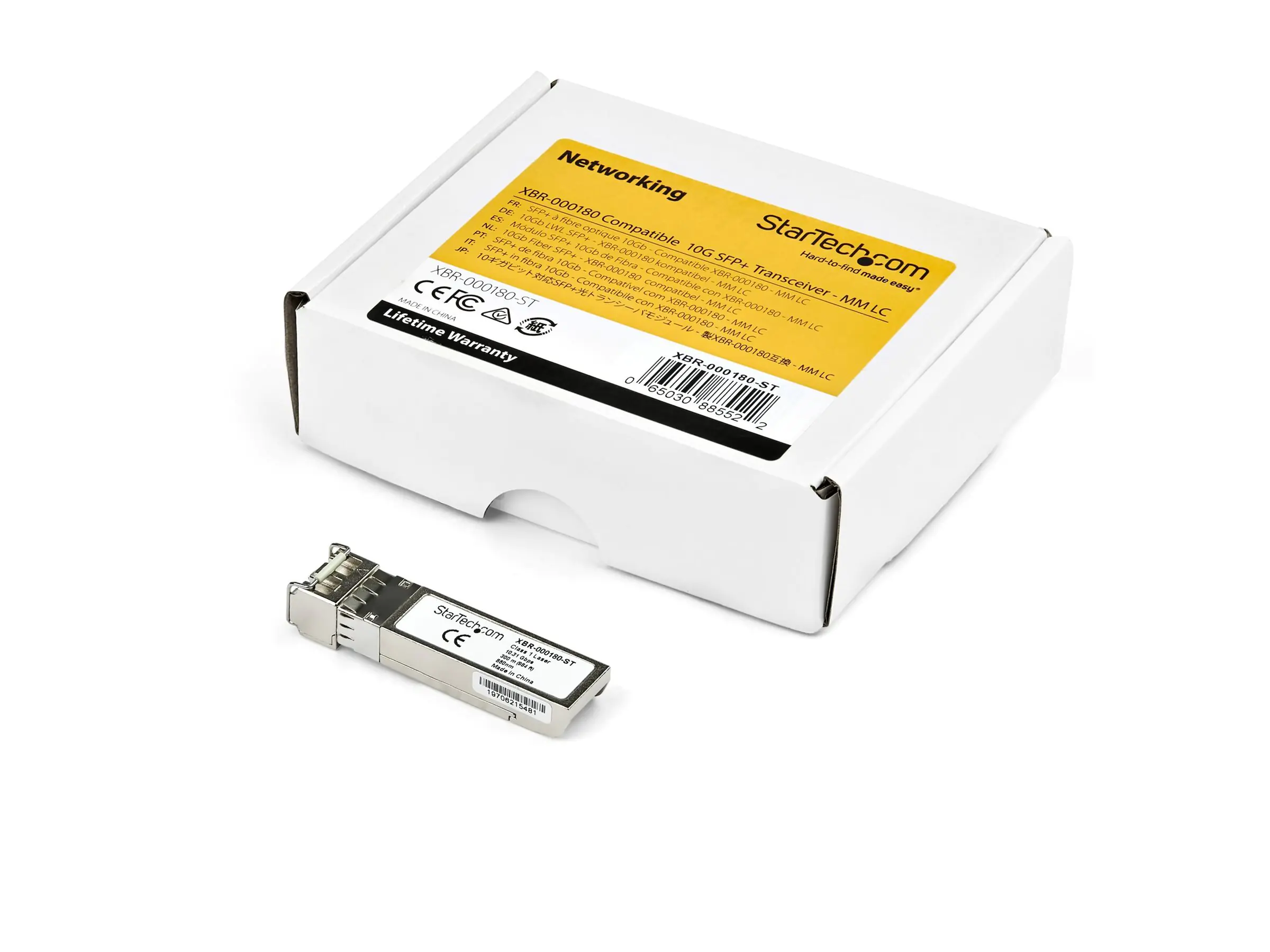 StarTech.com Transceiver Modul (SFP+ Module, 10GBase-SRL Arista Networks kompatibel, Glasfaser, LC Multimode mit DDM) - SFP+-Transceiver-Modul (gleichwertig mit: Arista Networks SFP-10G-SRL)