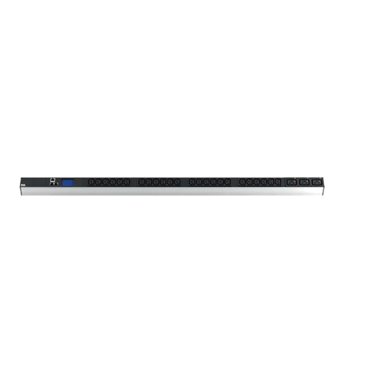 Bachmann BlueNet BN2000 - Stromverteilungseinheit (Rack - einbaufähig) - Wechselstrom 230 V - 1-phasig - Ethernet 10/100 - Ausgangsanschlüsse: 27 (3 x IEC 60320 C19, 24 x IEC 60320 C13) - 1U - 3 m Schnur - Schwarz