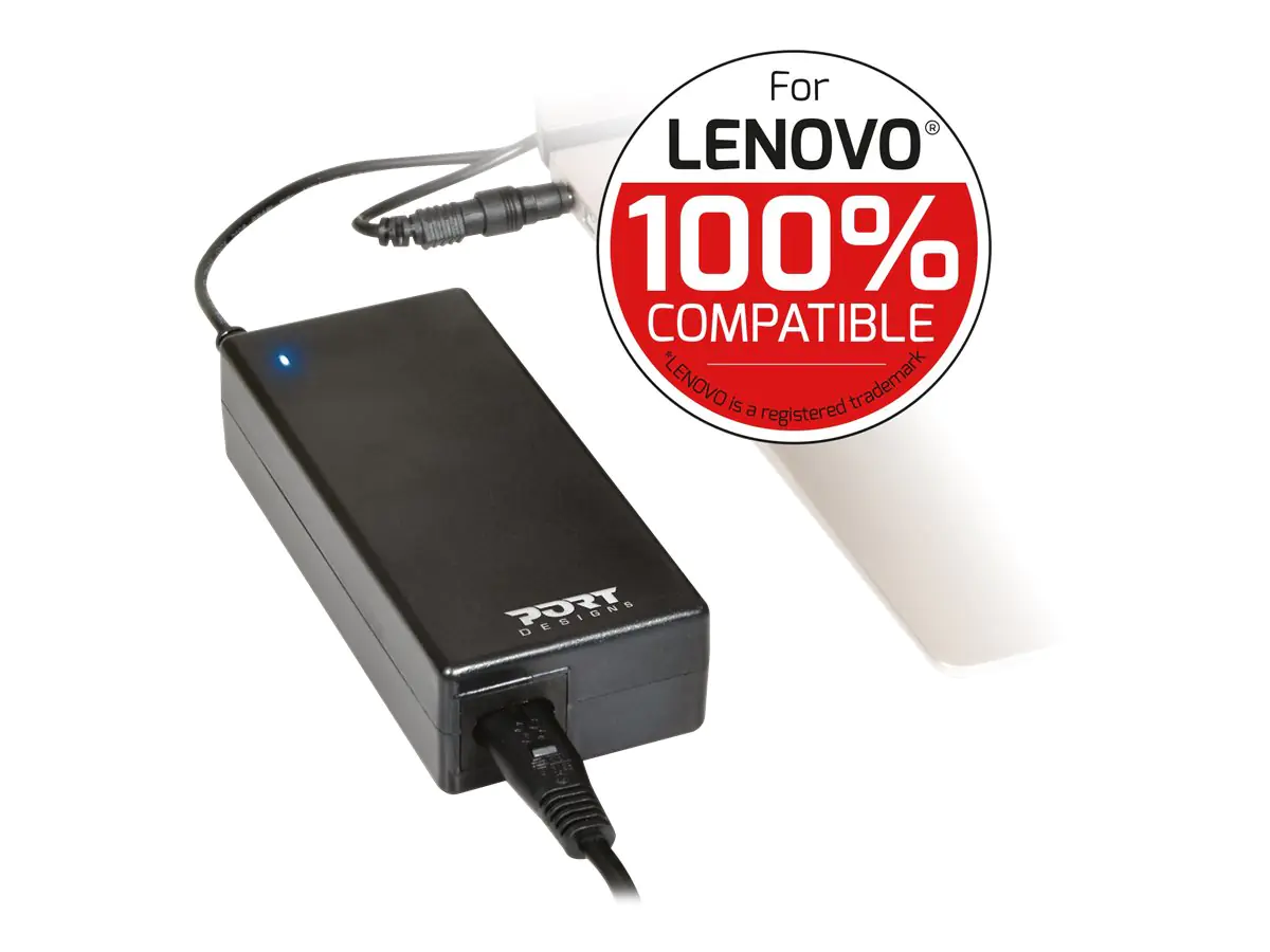 PORT Connect Universal Power Supply - Netzteil - Wechselstrom 100-240 V - 90 Watt - Schwarz