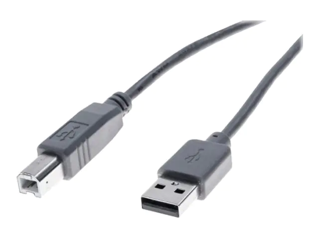 exertis Connect - USB-Kabel - USB (M) zu USB Typ B (M) - USB 2.0 - 1.8 m - Grau exertis Connect - USB-Kabel - USB (M) zu USB Typ B (M) - USB 2.0 - 1.8 m - Grau