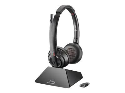 Poly Savi 8220 UC - Standard - Headset-System - On-Ear - DECT 6.0 - kabellos