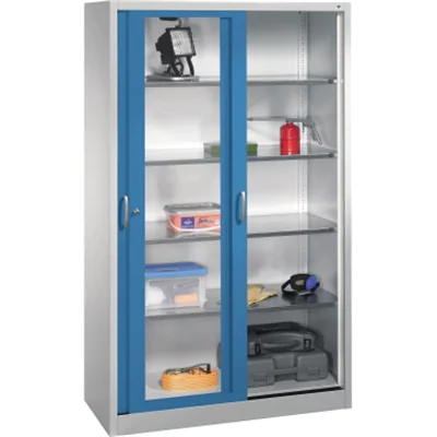 C+P Werkzeugschrank 2059055S10044 Schiebetür 1950x1200x500mm lgr/lbl