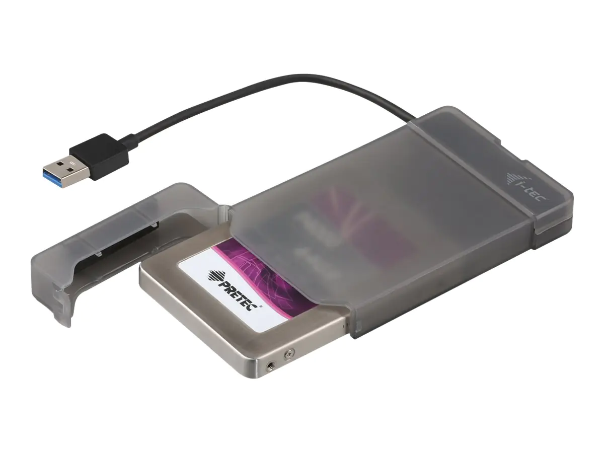 i-Tec MySafe Advance - Speichergehäuse - 2.5" (6.4 cm) - SATA 6Gb/s - 600 MBps - USB 3.0 - Schwarz