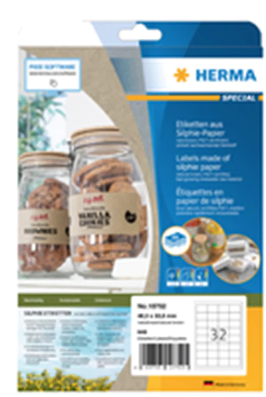 HERMA 640 Etiketten braun 48.3 x 33.0 mm - Etiketten/Beschriftungsbänder