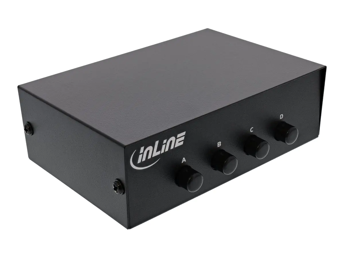 InLine - Serienschalter - 4 x seriell - Desktop