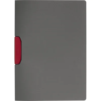 DURABLE Klemmmappe DURASWING® COLOR DIN A4 Polypropylen Farbe der Rückseite: anthrazit Farbe der Klemme: rot 5 St./Pack.