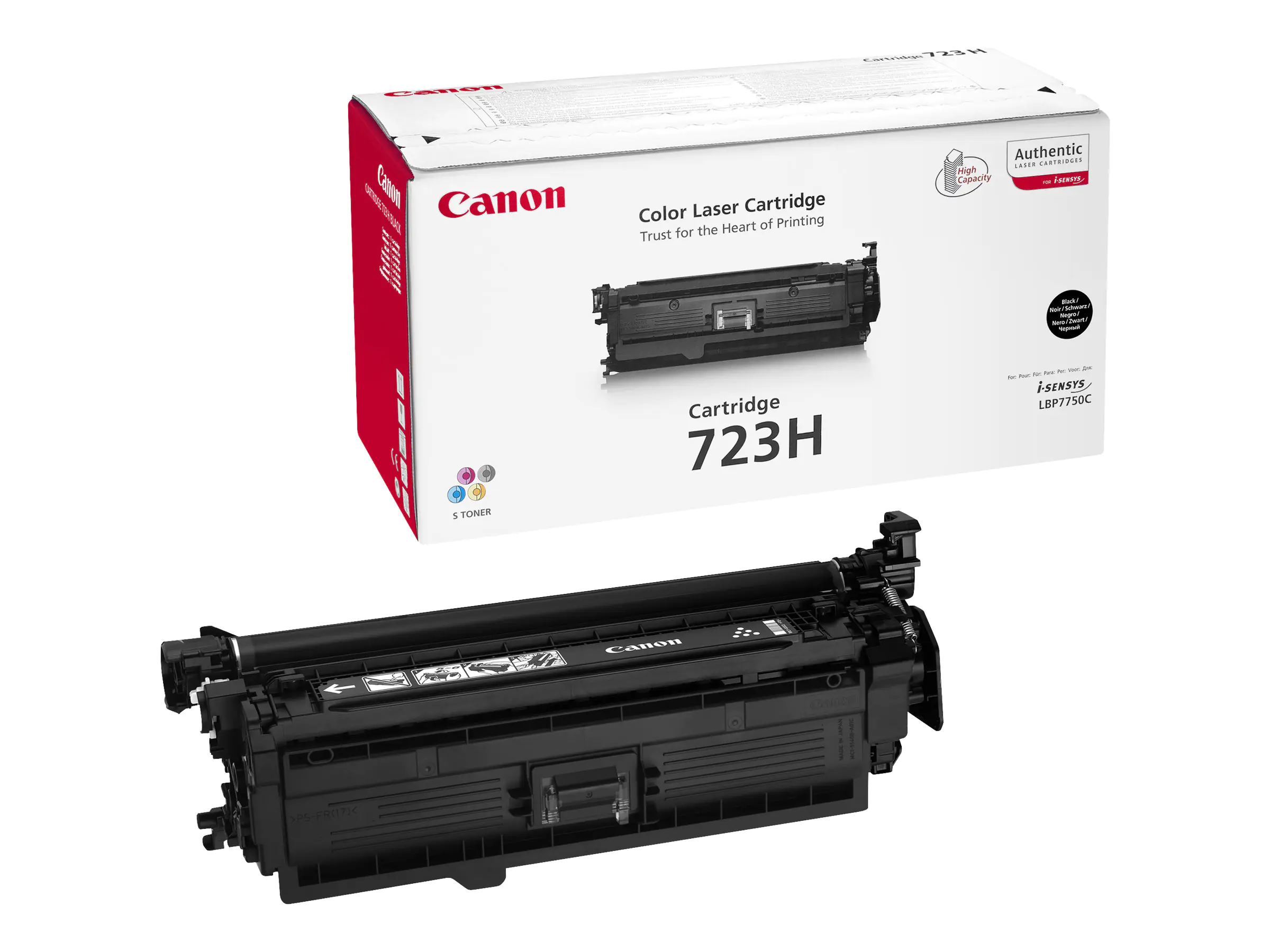 Canon 723H BK - Schwarz - Original - Tonerpatrone - für i-SENSYS LBP7750Cdn Canon 723H BK - Schwarz - Original - Tonerpatrone - für i-SENSYS LBP7750Cdn