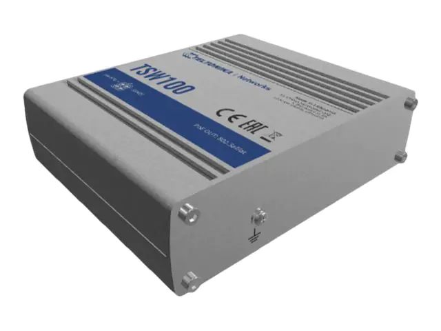 Teltonika TSW100 - Switch - unmanaged - 5 x 10/100/1000 (1 PoE) - Desktop - PoE (120 W) - Gleichstrom