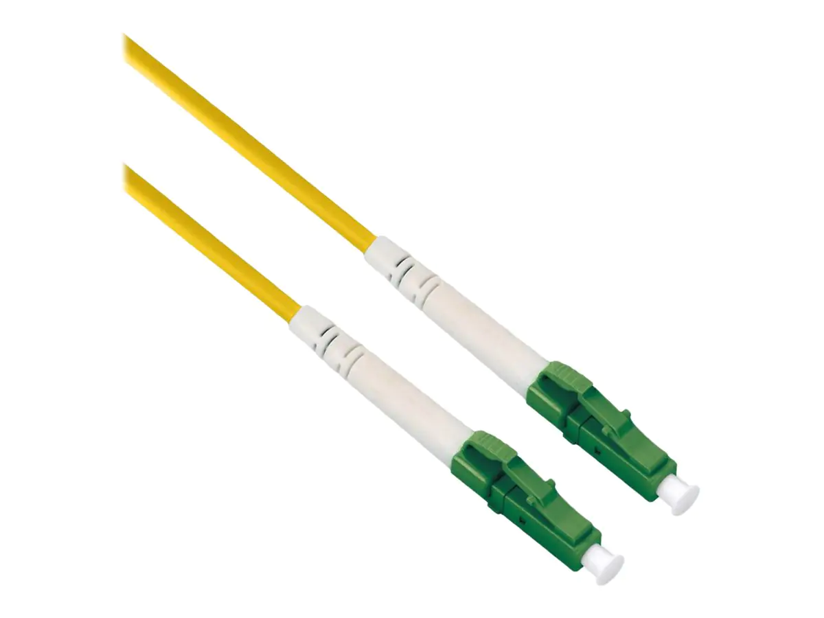 Roline - Patch-Kabel - LC/APC Einzelmodus (M) zu LC/APC Einzelmodus (M) - 1 m - 1.2 mm - Glasfaser - Simplex - 9/125 Mikrometer - OS2 - halogenfrei, Überbrückungskabel - Gelb