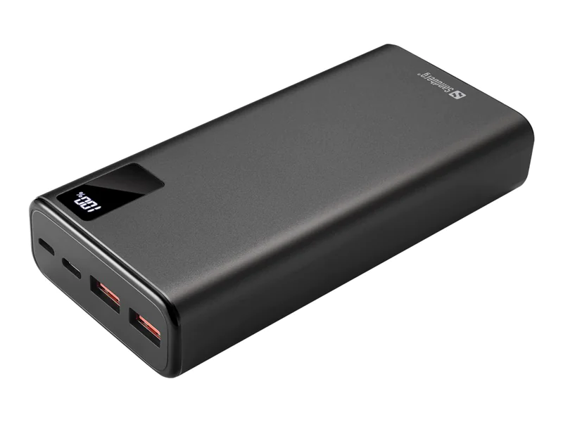 Sandberg - Powerbank - 20000 mAh - 74 Wh - 20 Watt - 3 A - QC 3.0, PD - 3 Ausgabeanschlussstellen (2 x USB, 24 pin USB-C) Sandberg - Powerbank - 20000 mAh - 74 Wh - 20 Watt - 3 A - QC 3.0, PD - 3 Ausgabeanschlussstellen (2 x USB, 24 pin USB-C)