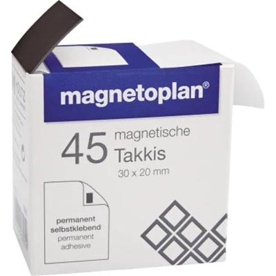 magnetoplan Magnetpads Takkis 15503 sk 30x20x0,4mm 45 St./Pack. magnetoplan Magnetpads Takkis 15503 sk 30x20x0,4mm 45 St./Pack.