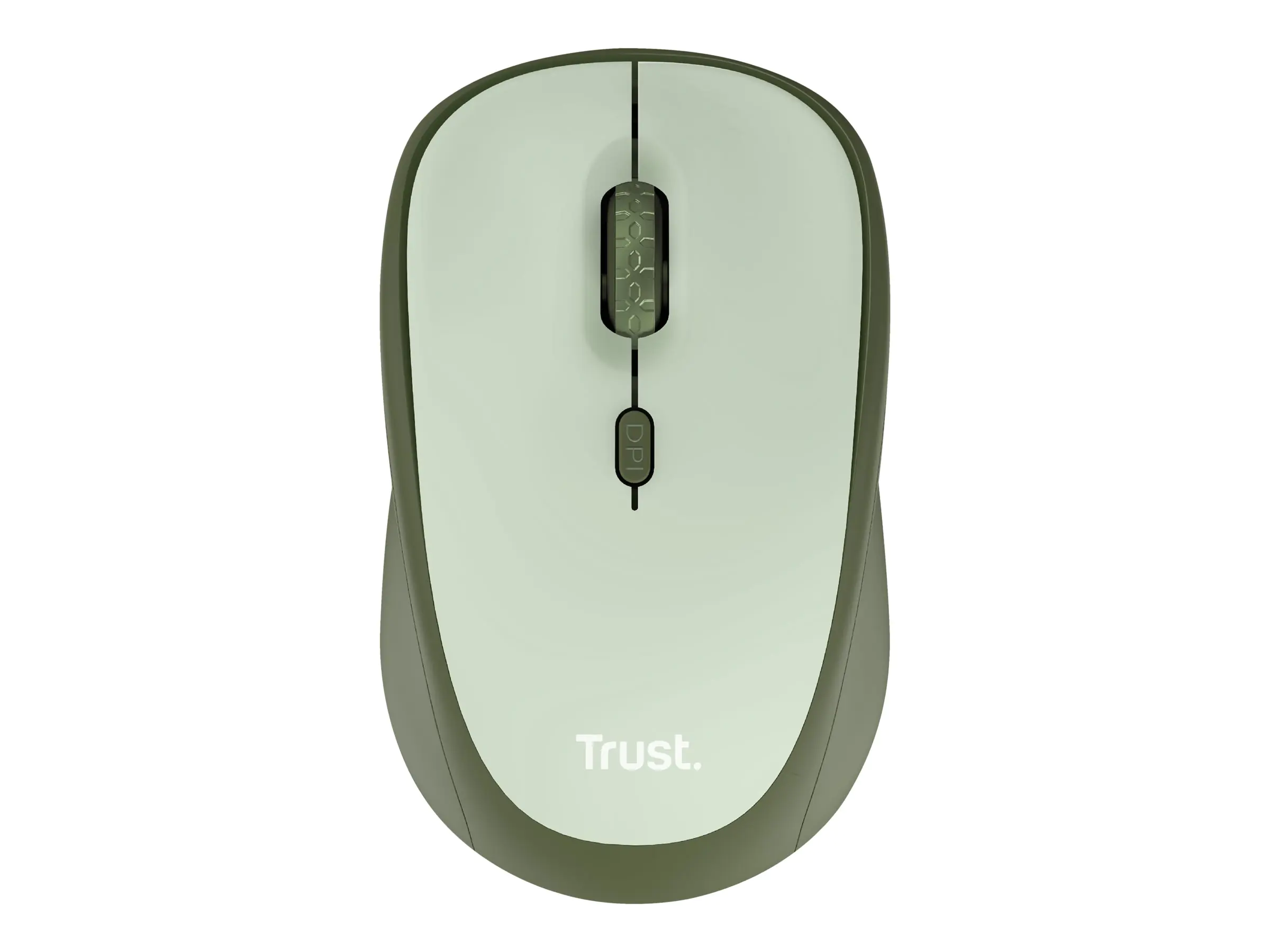 Trust Yvi+ - Maus - leise - optisch - 4 Tasten - kabellos - 2.4 GHz - kabelloser Empfänger (USB) - grün