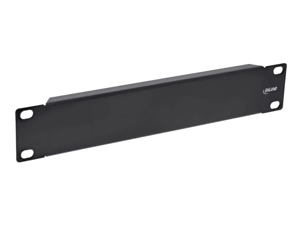 InLine - Blindplatte - Schwarz, RAL 9005 - 1U - 25.4 cm (10")