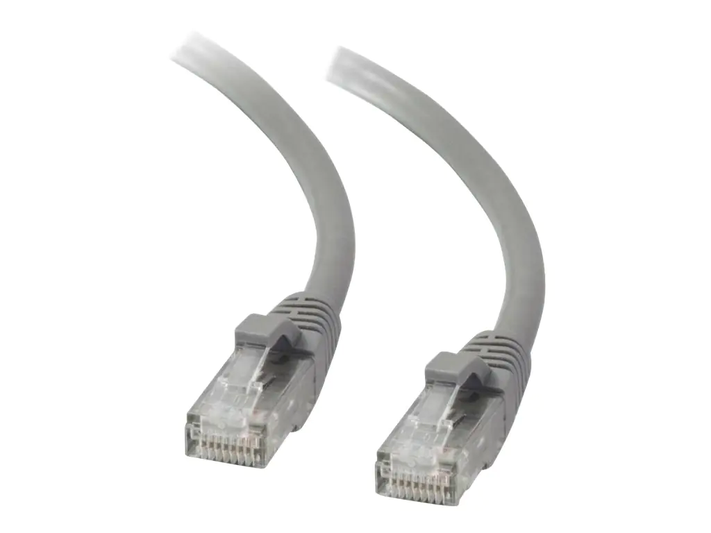C2G Cat5e Booted Unshielded (UTP) Network Patch Cable - Patch-Kabel - RJ-45 (M) zu RJ-45 (M) - 10 m - UTP - CAT 5e - geformt, ohne Haken, verseilt - Grau