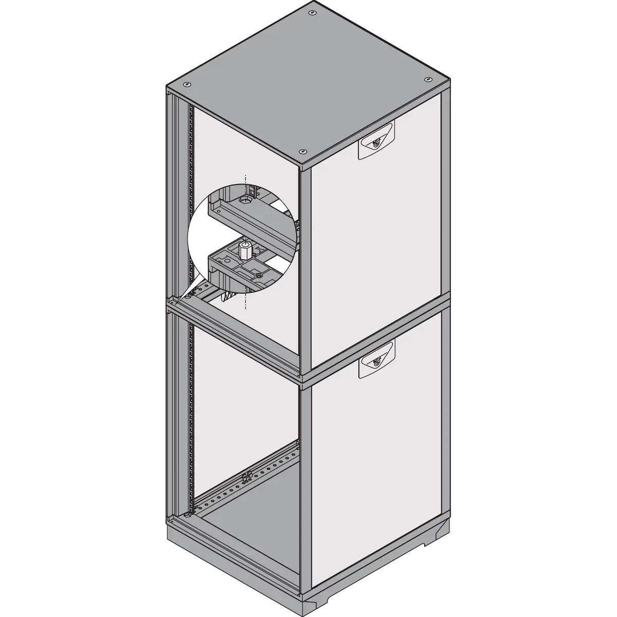 SCHROFF STACKING KIT (4X)