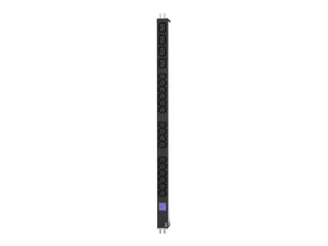 Bachmann BlueNet BN0500 - Stromverteilungseinheit (Rack - einbaufähig) - Wechselstrom 230 V - Ausgangsanschlüsse: 20 (4 x IEC 60320 C19, 16 x IEC 60320 C13) - 3 m - Schwarz