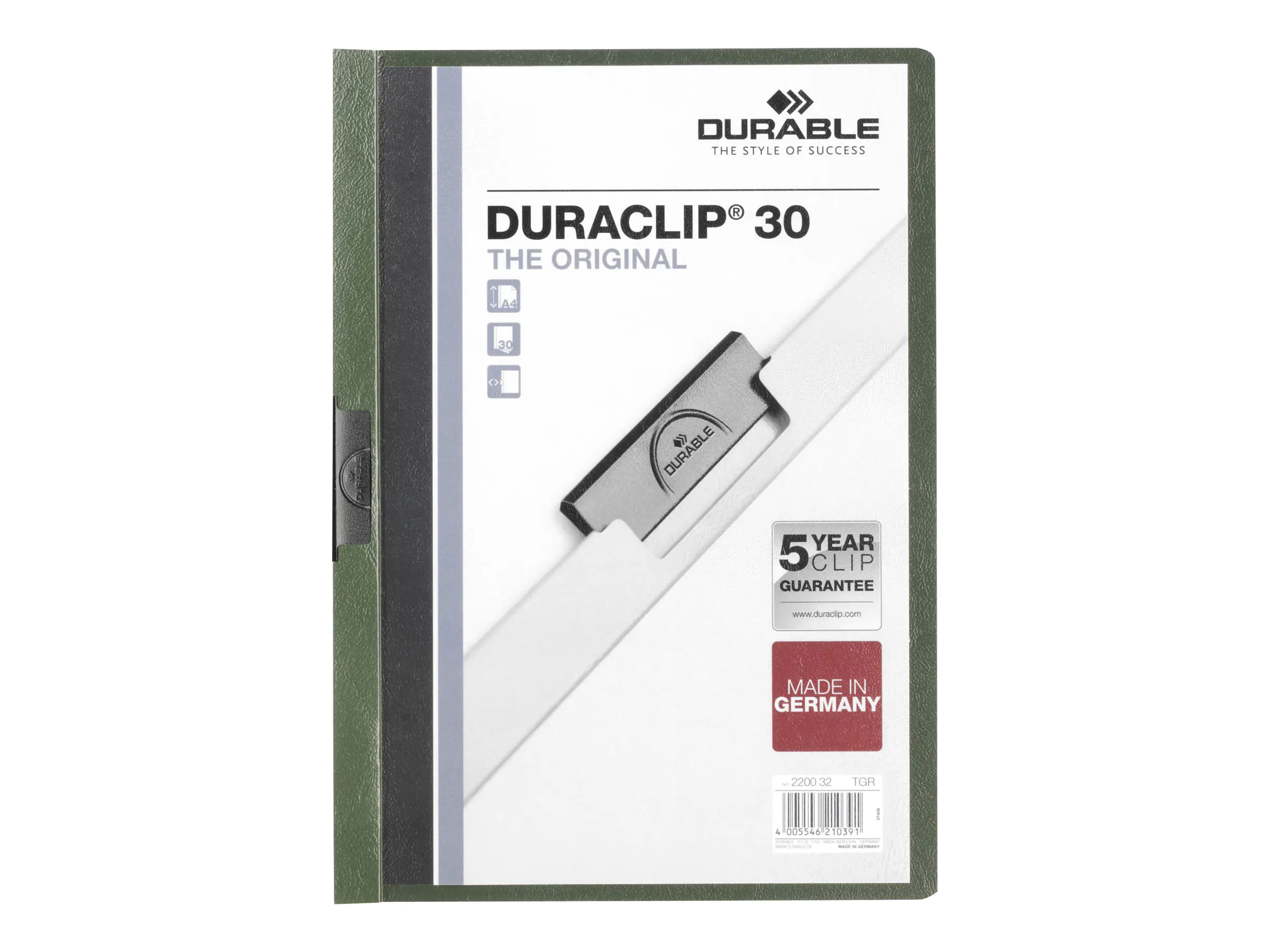 Durable DURACLIP 30 - Klemmhefter - für A4 (210 x 297 mm) 2200-32
