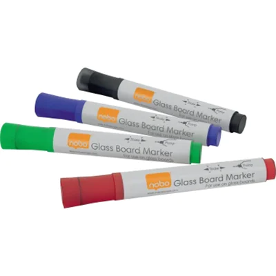 Nobo Marker 1905324 sw/bl/gn/rt 4 St./Pack.